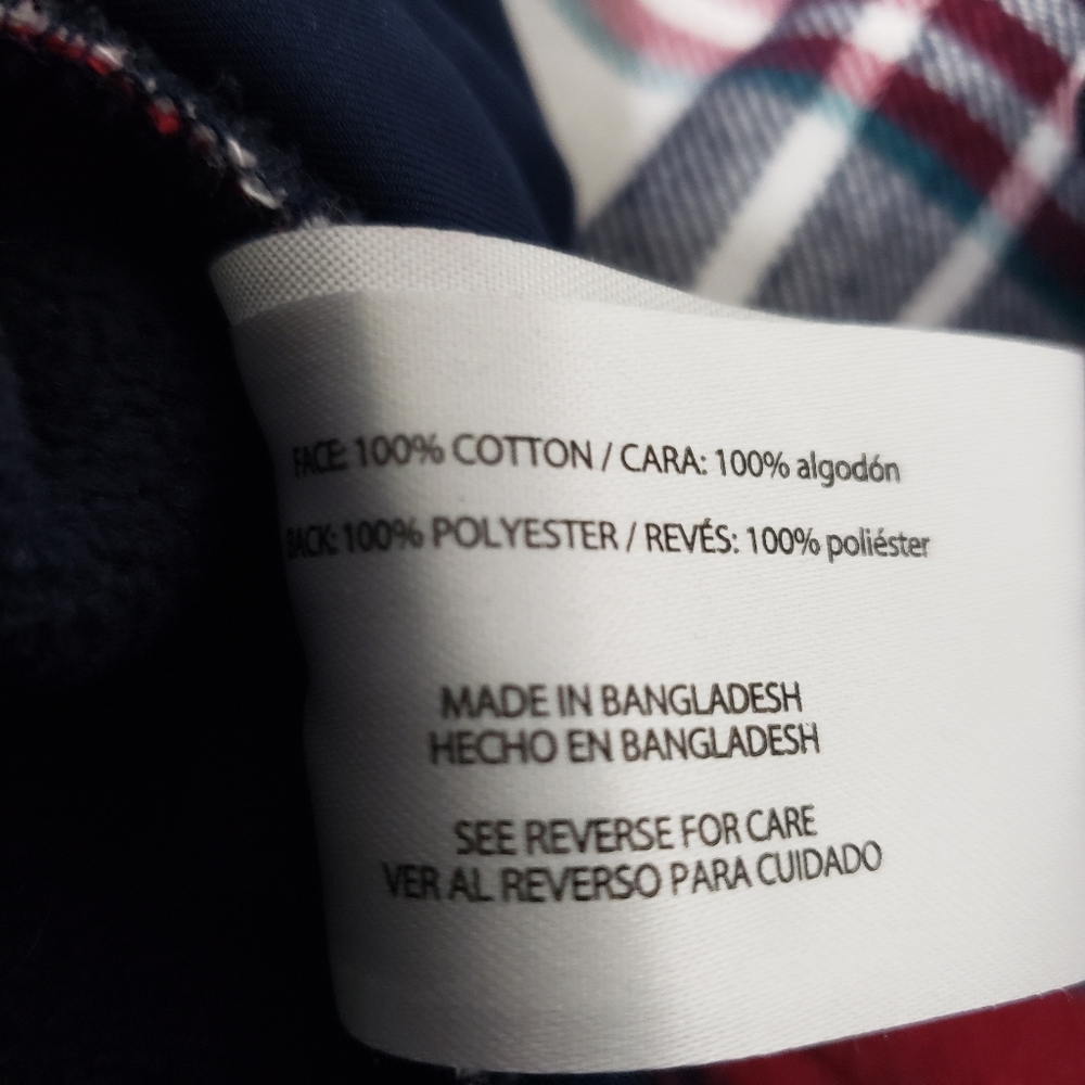 Orvis long-sleeved window checker plaid flannel shirt Women's large red white - Picture 9 of 11